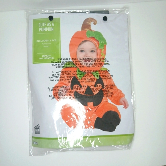 Cute As A Pumpkin 2 Piece Halloween Custom 0-6 months - Picture 6 of 9